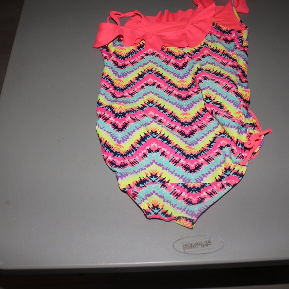 Multi Color 1 Pcs Justice Swimsuit Size 14 - Picture 4 of 9